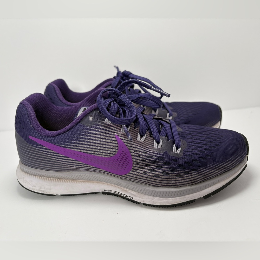 Nike Women's Air Zoom Pegasus 34 Size 6 Purple 88056-500 Running Shoes Sneaker